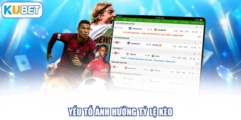 Yếu tố ảnh hưởng tỷ lệ kèo